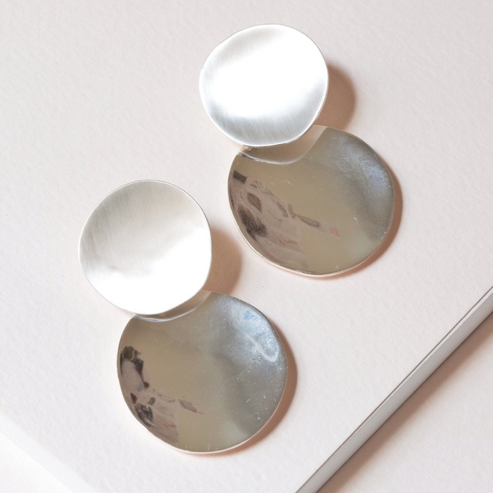 Chloe + Isabel Silver Disc Earrings